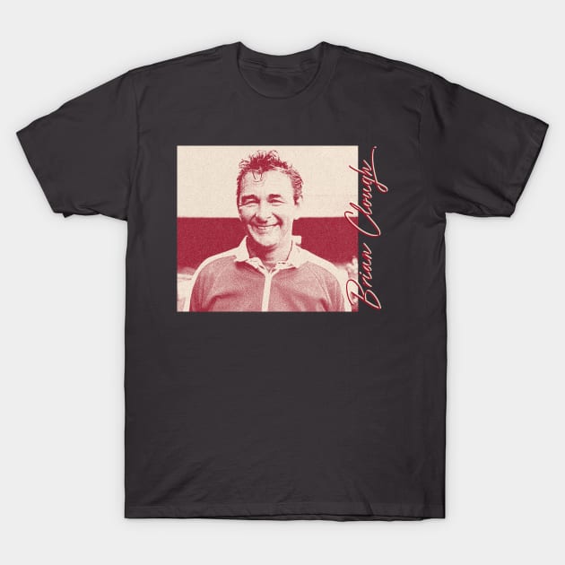 Brian Clough // Retro Styled Fan Art Design T-Shirt by unknown_pleasures